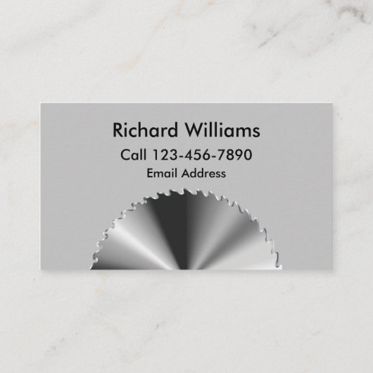 Cool Carpenter Aannemer Visitekaartjes (Achterkant)