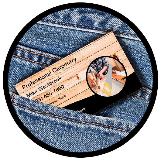 Cool Carpenter Visitekaartjes Uniek ontwerp