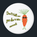 Cool Carrot Squad White Magneet<br><div class="desc">A fun and quirky design featuring cool carrots rocking black sunglasses. Perfect for carrot lovers, veggie fans, and anyone who enjoys playful humor. This cheerful design adds a fresh and funny vibe to gifts, accessories, and everyday items. Great for people who love vegetables, healthy lifestyle jokes, or simply cute and...</div>