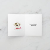 Cool Cartoon Dog Dank je Bedankkaart (Binnen)