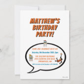 Cool Cartoon Happy Monkey verjaardagsfeestje Kaart (Achterkant)