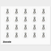 Cool Cartoon Hond | Sticker met Goede Vibes (Vel)