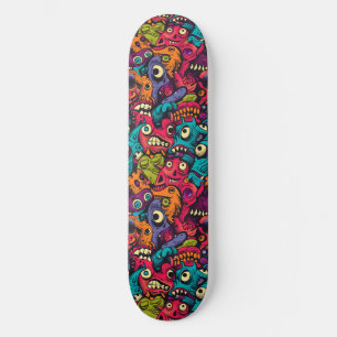 Cool Cartoon Monsters Skateboard