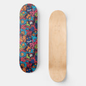Cool Cartoon Monsters Skateboard (Voorkant)