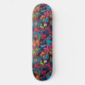 Cool Cartoon Monsters Skateboard (Voorkant)