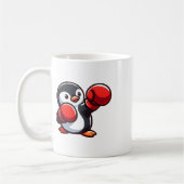 Cool Cartoon Penguin Boxer Design Koffiemok (Links)