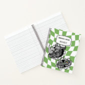 Cool Cartoon Rhino Holding Video Games Controller Notitieboek (Binnen)