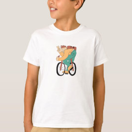 Cool Cartoon Wielrenner T‑Shirt – Leuke Fiets Illu T-shirt