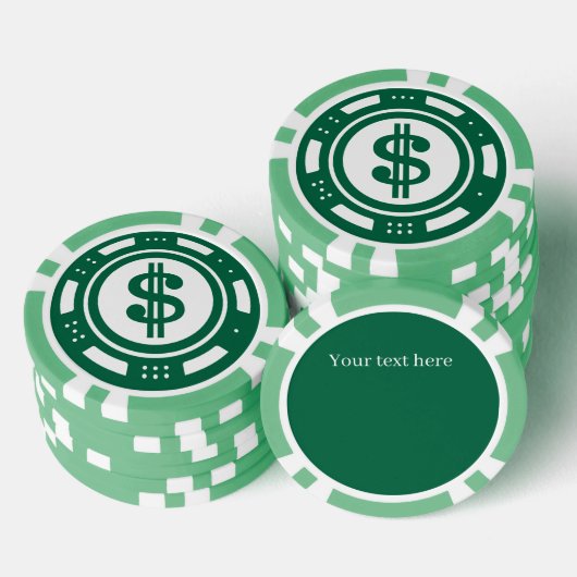 Cool Casino liefhebbers tekst toevoegen Poker Chips (Opstapeling)