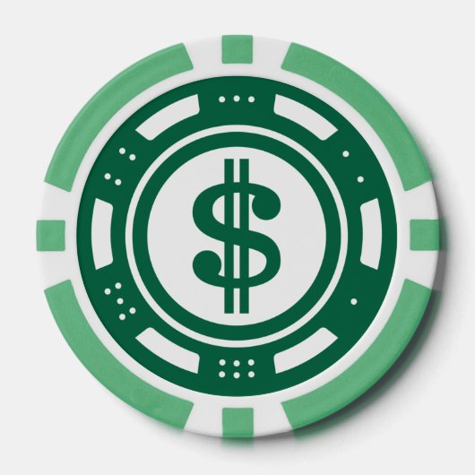 Cool Casino liefhebbers tekst toevoegen Poker Chips (Voorkant)