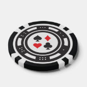Cool Casino liefhebbers tekst toevoegen Poker Chips (Enkel)