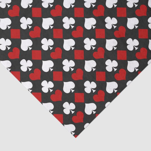 Cool Casino spelen kaart patroon partij Tissuepapier (Detail)