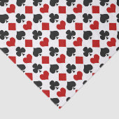 Cool Casino spelen kaart patroon partij Tissuepapier (Detail)