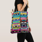 Cool  Cassettebandje Custom Name Tote Bag (Dichtbij)