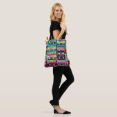 Cool  Cassettebandje Custom Name Tote Bag (Op model)
