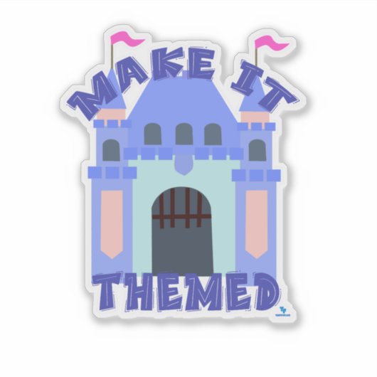 Cool Castle Park Make It Themed  Sticker (Voorkant)