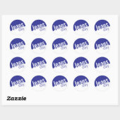 Cool Casual Denim Jeans Day Stickers Blauw (Vel)