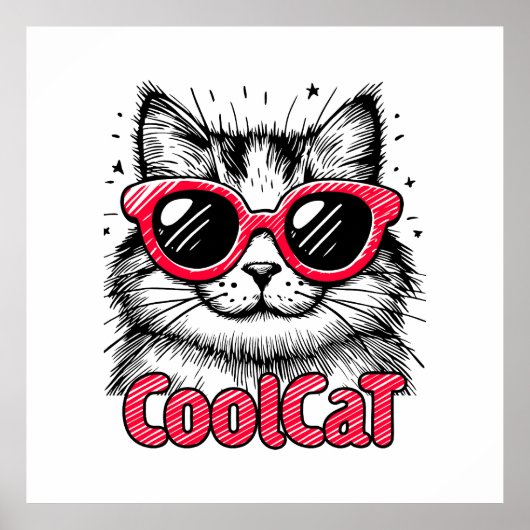 Cool Cat 1 Poster (Voorkant)
