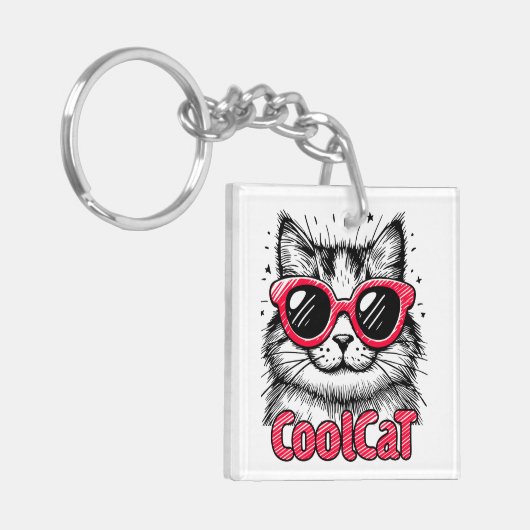 Cool Cat 1 Sleutelhanger (Voorkant Links)