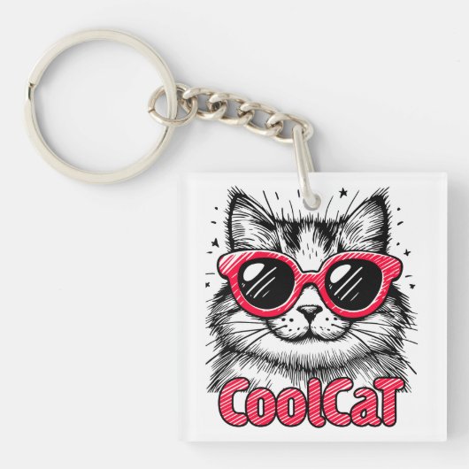 Cool Cat 1 Sleutelhanger (Voorkant)