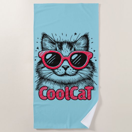 Cool Cat 1 Strandlaken (Voorkant)
