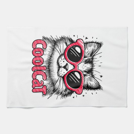 Cool Cat 1 Theedoek (Horizontaal)