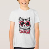 Cool Cat 1 Tri-Blend Shirt (Voorkant)