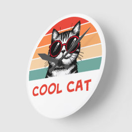 Cool cat 2 ronde klok