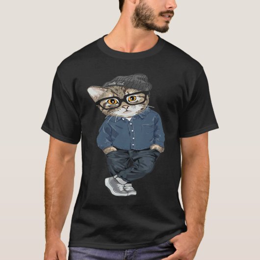 Cool Cat And  Cat T-shirt (Voorkant)