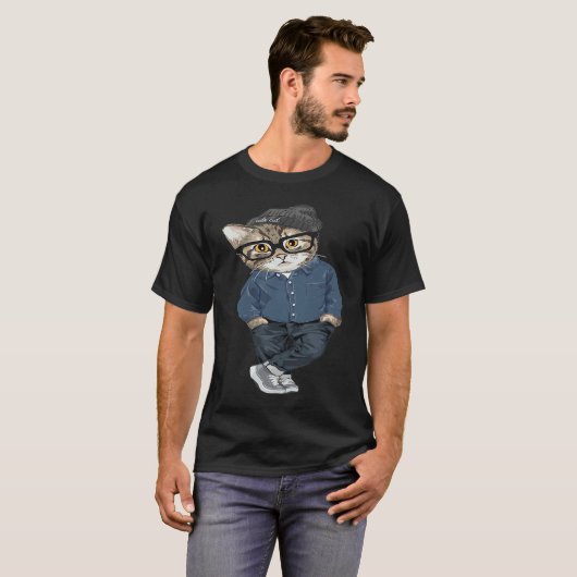 Cool Cat And  Cat T-shirt (Voorkant volledig)