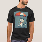 Cool Cat and Umbrella for a Unique Statement T-shirt (Voorkant)