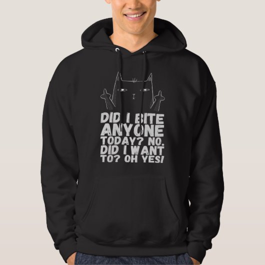 Cool Cat  Angrycats  Sarcastic Cat Hoodie (Voorkant)