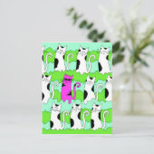 Cool Cat Art Briefkaart (Staand voorkant)