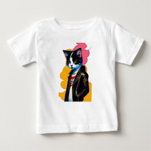 Cool Cat Baby T-shirt (Voorkant)