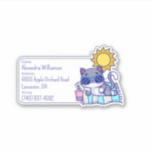 Cool Cat Bagage ID Sticker (Voorkant)