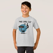 Cool Cat  Birthday T-shirt (Voorkant volledig)