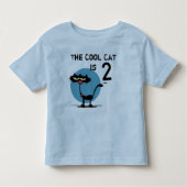Cool Cat  Birthday T-shirt (Voorkant)