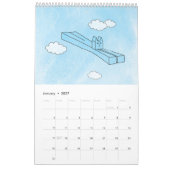 Cool Cat Blue 2025 Kalender (Jan 2027)