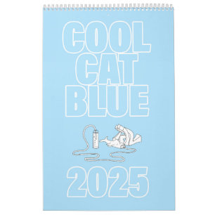 Cool Cat Blue 2025 Kalender