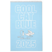Cool Cat Blue 2025 Kalender (Hoes)