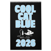Cool cat Blue 2026 Calendar Kalender (Hoes)