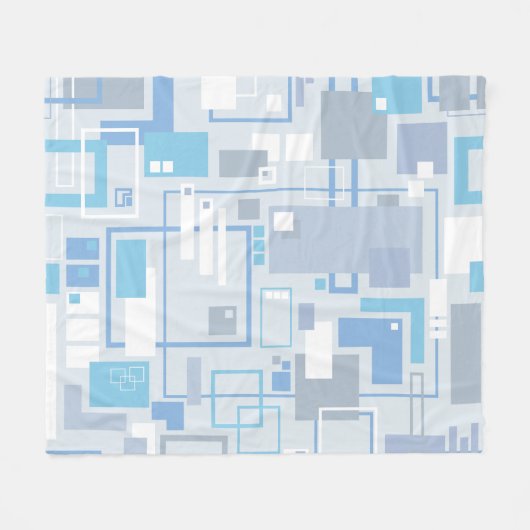 Cool Cat Blues Fleece Deken (Voorkant (Horizontaal))