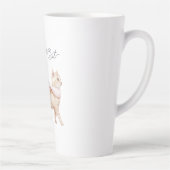 Cool Cat Blush Pink Scarf Latte Mok (Rechts)
