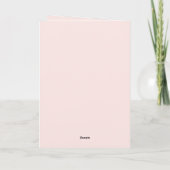 Cool Cat Blush Roze Sjaal Verjaardag Kaart (Achterkant)