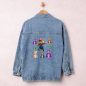 Cool Cat Boss – Funny Cat Lover Gift Idea Denim Jacket (Hangar)