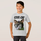 COOL CAT BOYS CAT LOVER KINDER T-Shirts (Voorkant volledig)