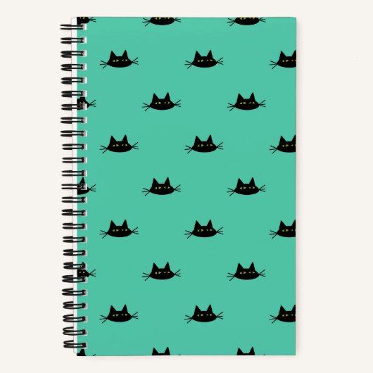 Cool Cat Cadence Notitieboek (Turquoise) - Zelfvol (Voorkant)