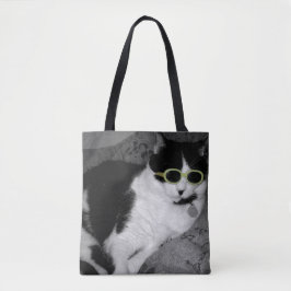 Cool Cat Canvas tas