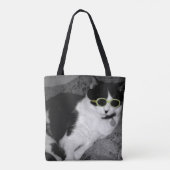 Cool Cat Canvas tas (Achterkant)