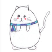 Cool Cat Cartoon Grappig Schattige Feest Handwaaier